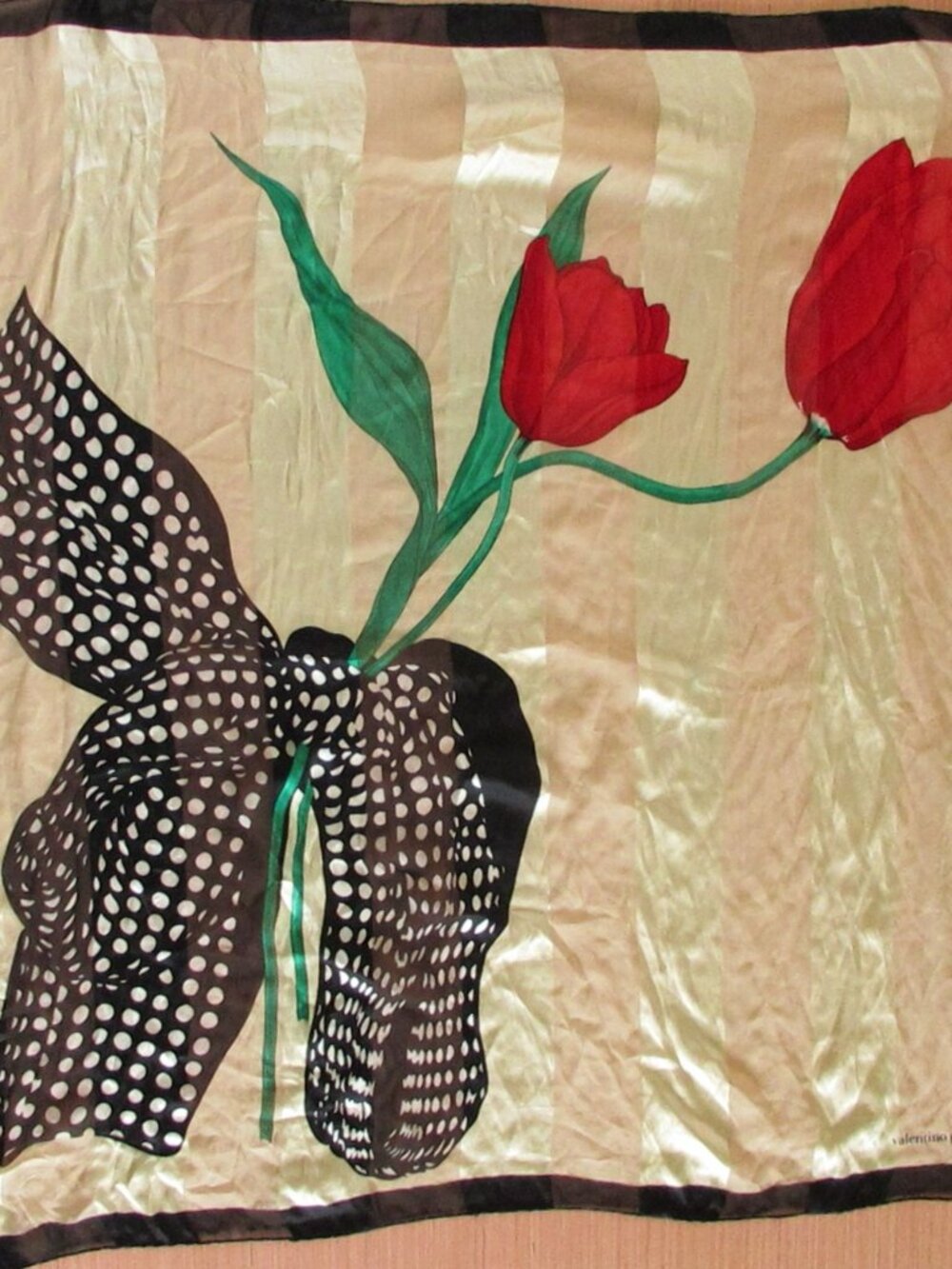 Valentino Garavani Vintage Silk Floral Scarf 32x34